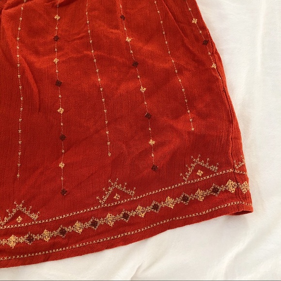 Aeropostale Orange Tribal Embroidered Cami Top - Picture 5 of 5